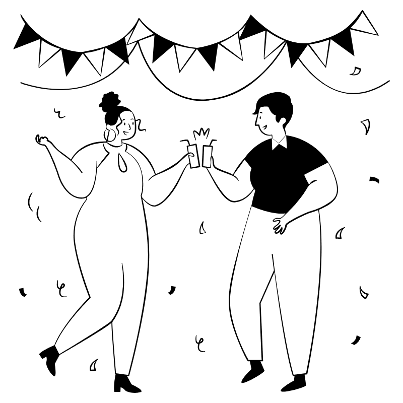 Party 4 Illustration from Milano Set