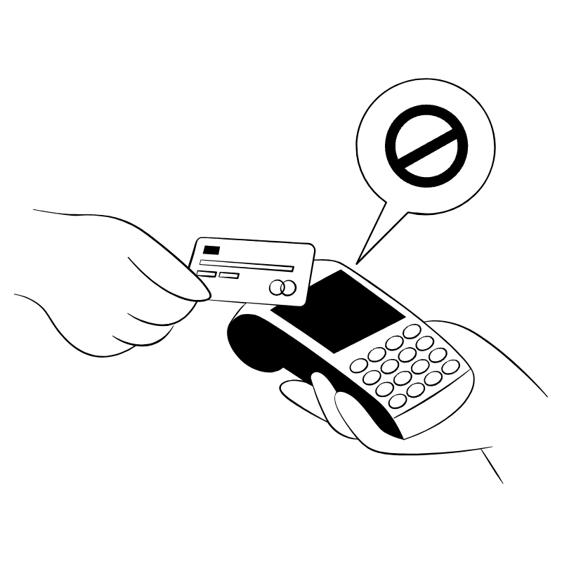 Credit Card Declined 1 Illustration from Milano Set