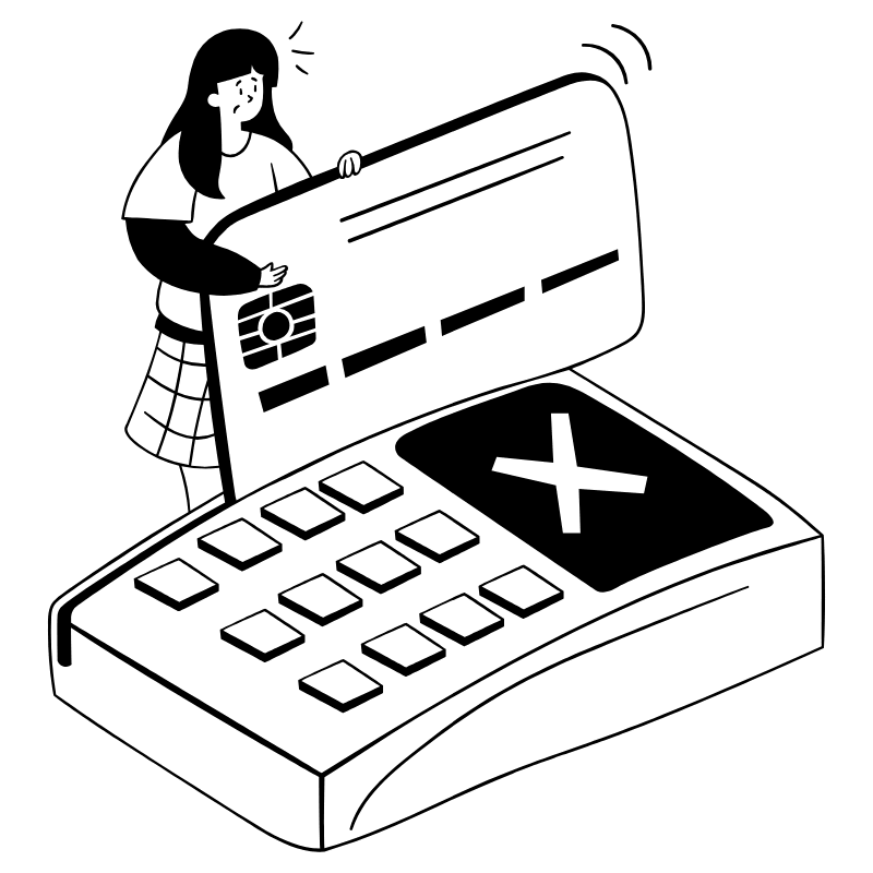 Credit Card Declined 2 Illustration from Milano Set