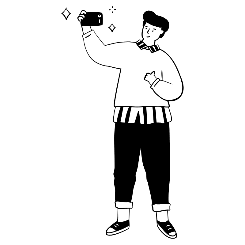 Selfie 1 Illustration from Milano Set