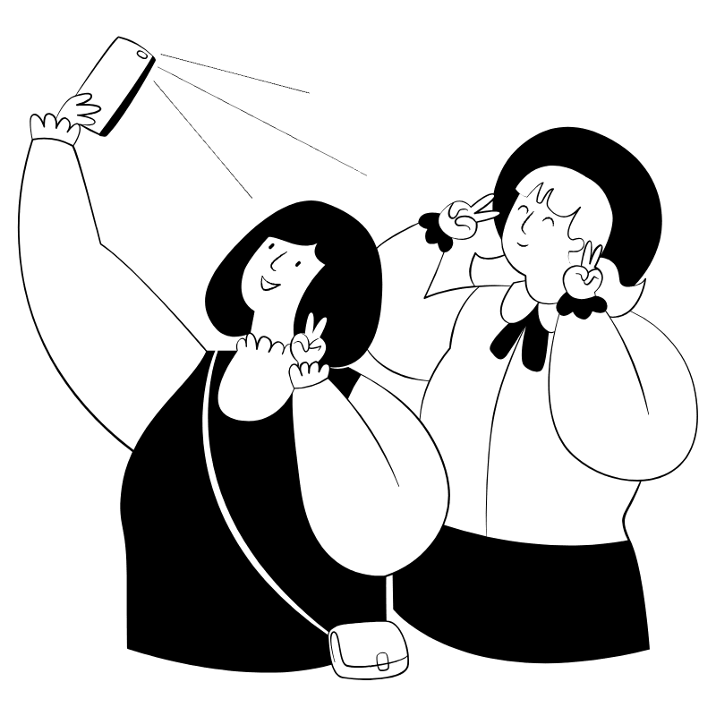 Selfie 3 Illustration from Milano Set