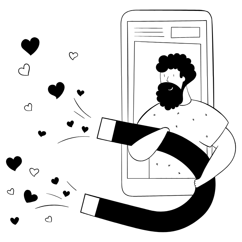 Social Influencer 1 Illustration from Milano Set