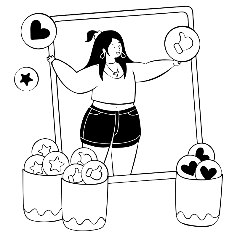 Social Influencer 2 Illustration from Milano Set