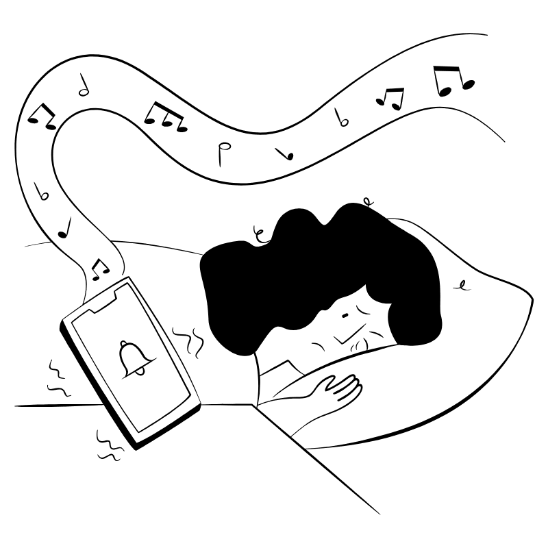 Alarm Ringing 2 Illustration from Milano Set