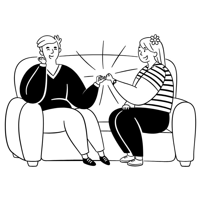 Love And Peace 5 Illustration from Milano Set