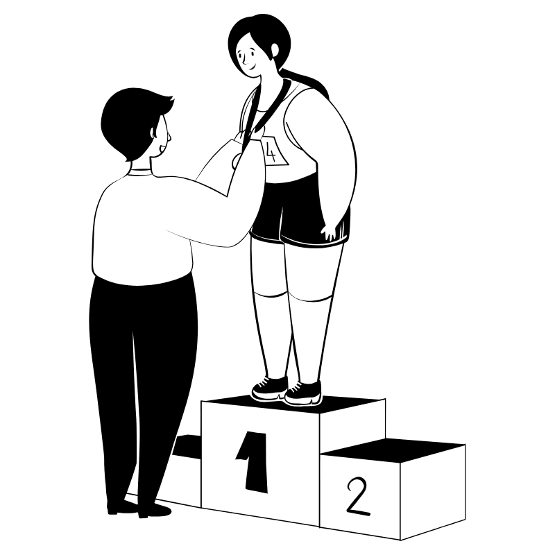 Podium Medal 2 Illustration from Milano Set