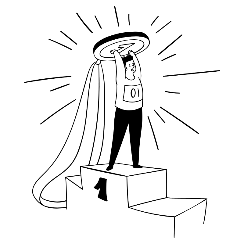 Podium Medal 4 Illustration from Milano Set