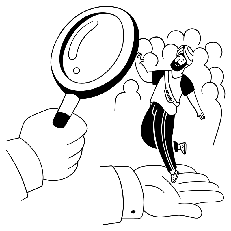 Search User 3 Illustration from Milano Set