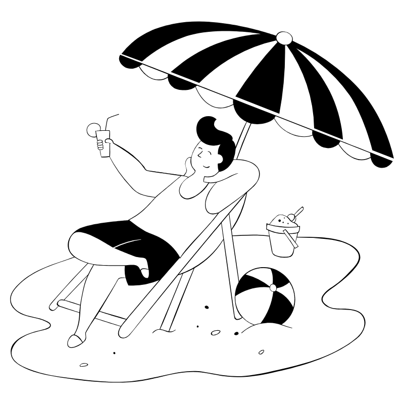 Slacking 3 Illustration from Milano Set