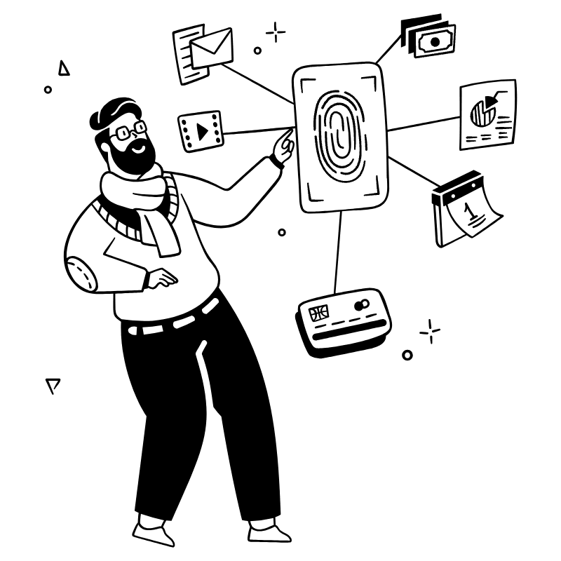 Touch ID 3 Illustration from Milano Set