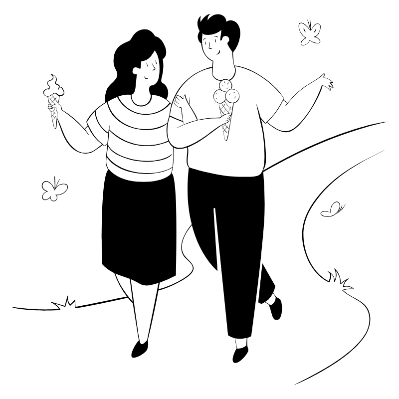 Walk Together 2 Illustration from Milano Set