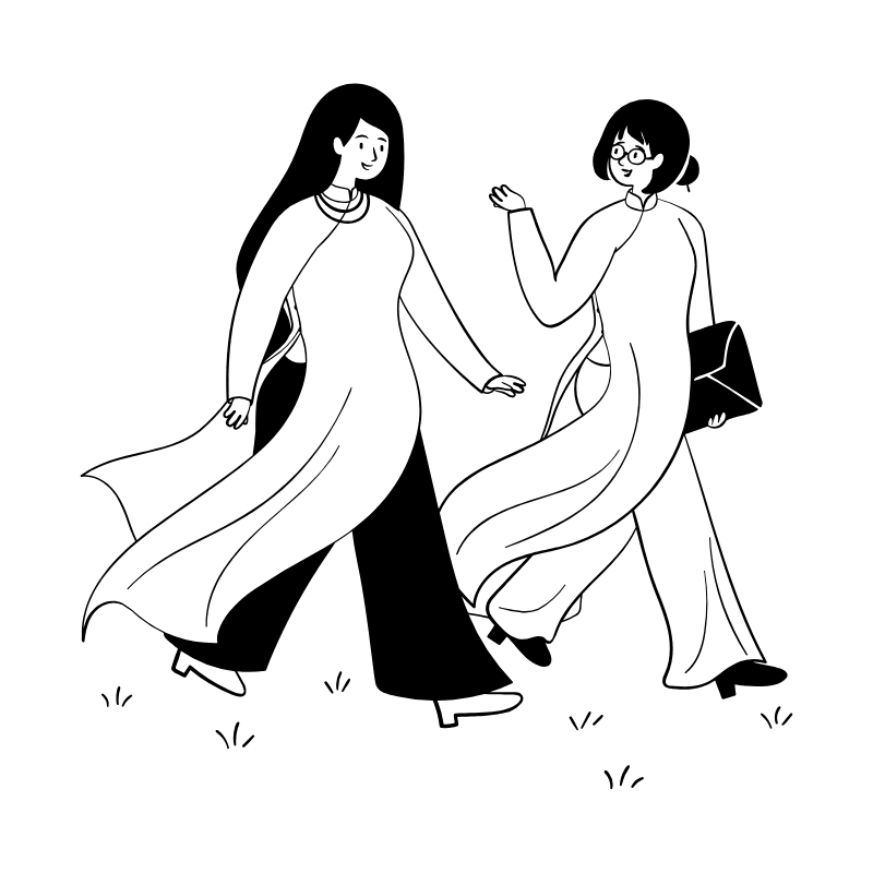 Walk Together 3 Illustration from Milano Set