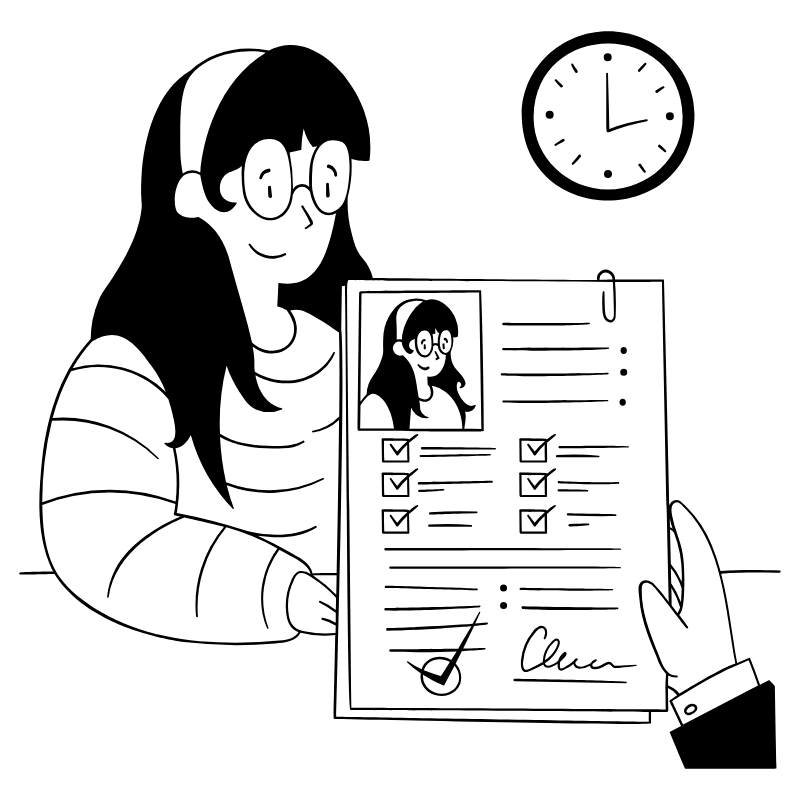 Job Application 2 Illustration from Milano Set