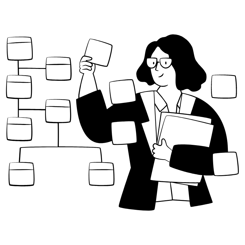 Manager Desk 1 Illustration from Milano Set