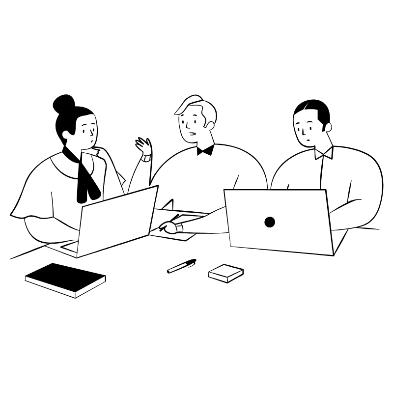 Team Brainstorming 2 Illustration from Milano Set