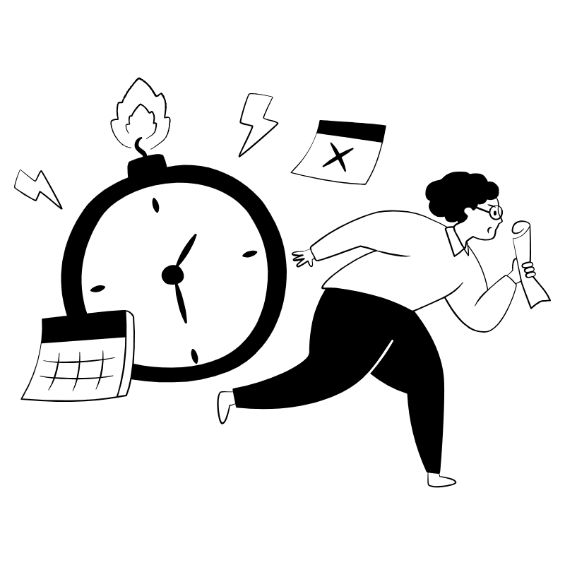 Work Deadline 1 Illustration from Milano Set