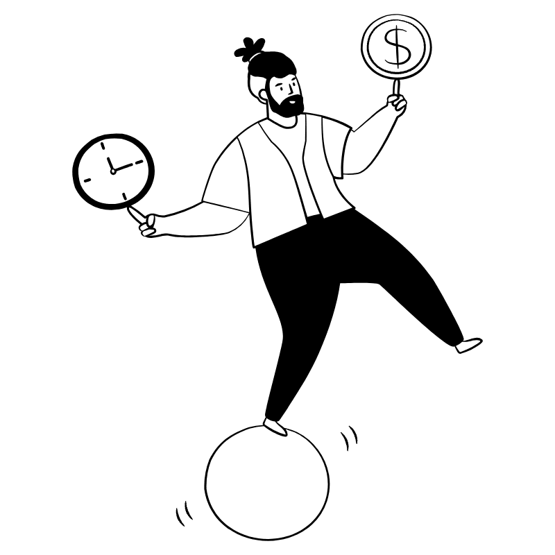 Work Life Balance 1 Illustration from Milano Set