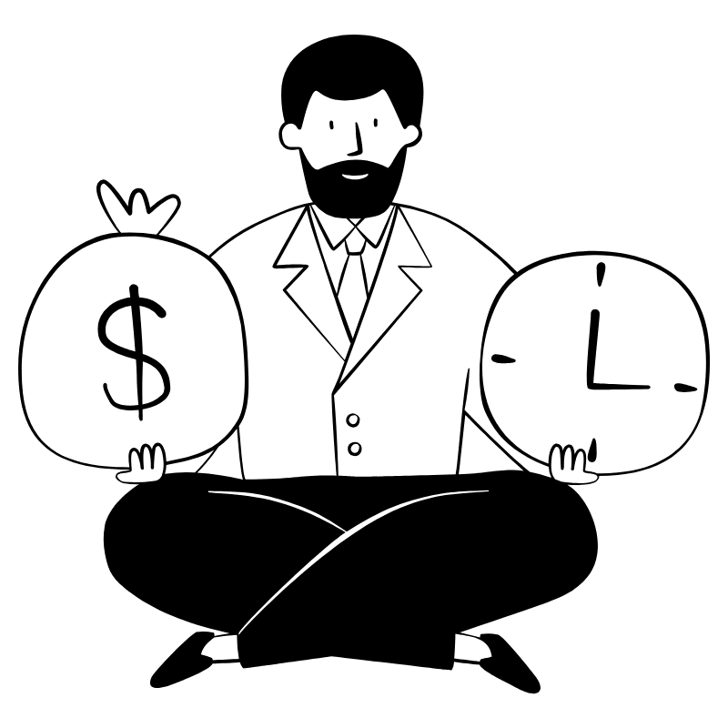 Work Life Balance 2 Illustration from Milano Set