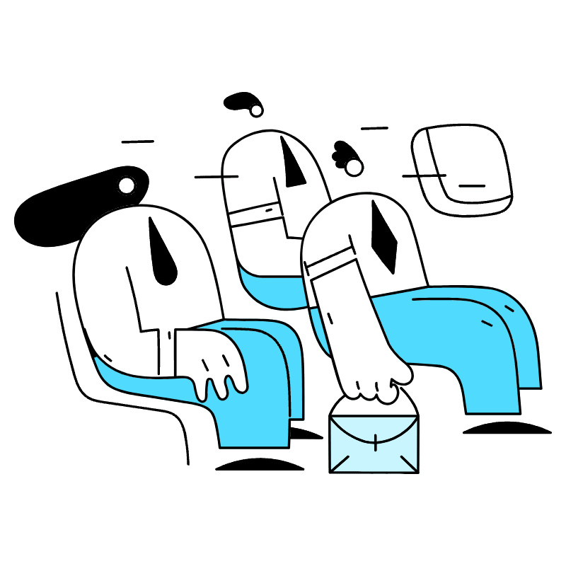 Business Trip Illustration from New York Duotone Set