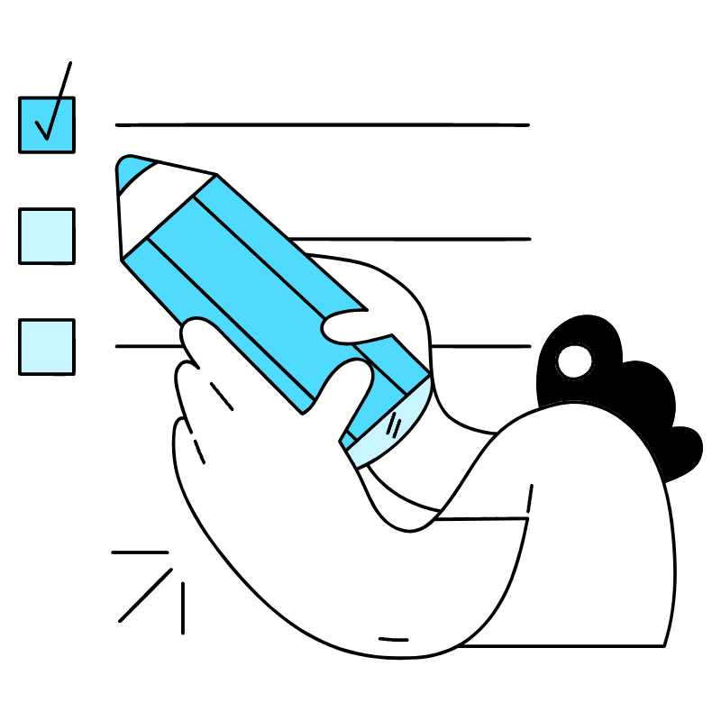 Post It To Do Notes Illustration from New York Duotone Set