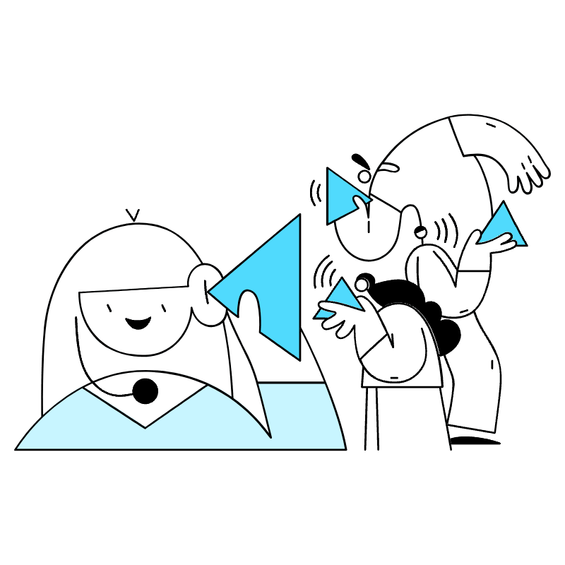 Listening To Feedback Usability Testing 1 Illustration from New York Duotone Set