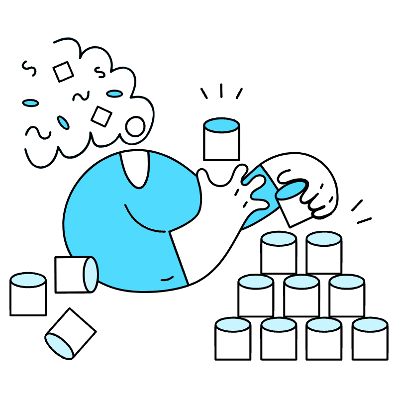 Design Thinking Illustration from New York Duotone Set