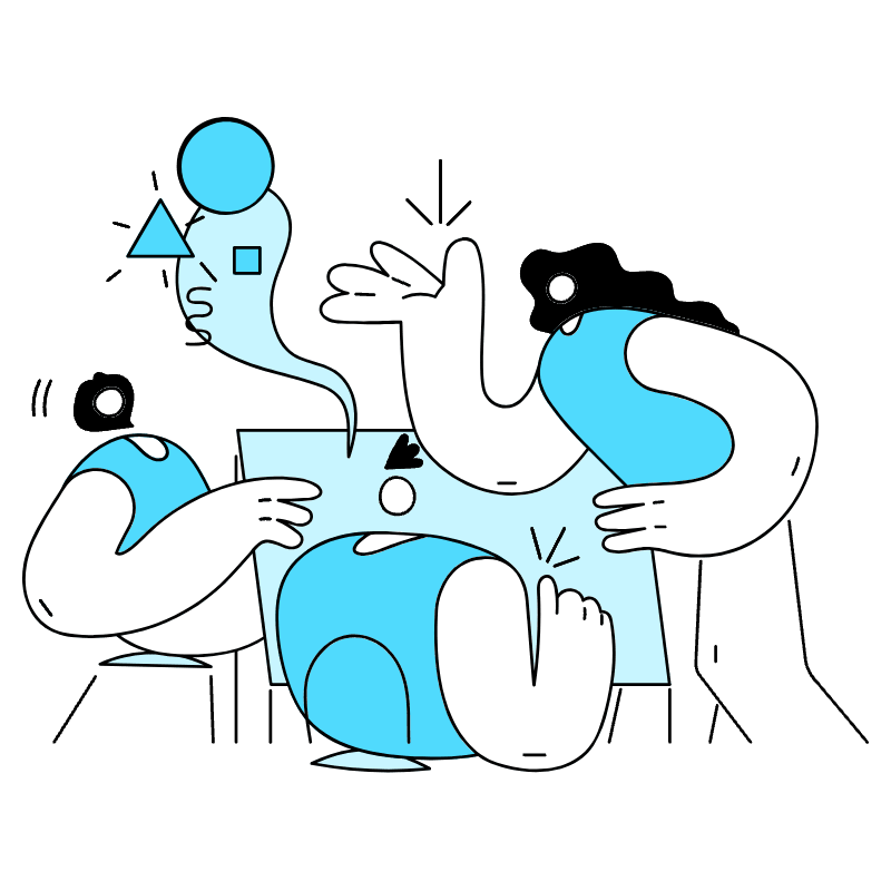 Designer Giving A Keynote Illustration from New York Duotone Set