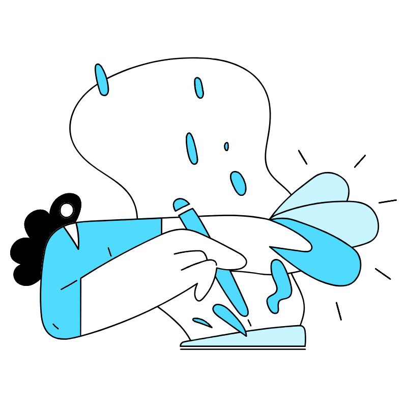 Designer Working Illustration from New York Duotone Set