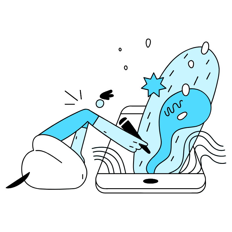 Illustrator Drawing With Ipad 2 Illustration from New York Duotone Set