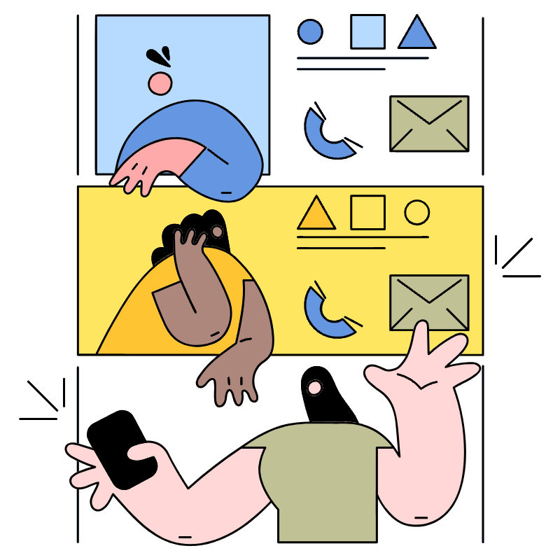 Contact In Person 1 Illustration from New York Set