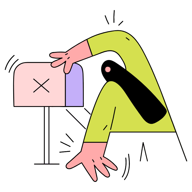 No Mail E Mail Illustration from New York Set