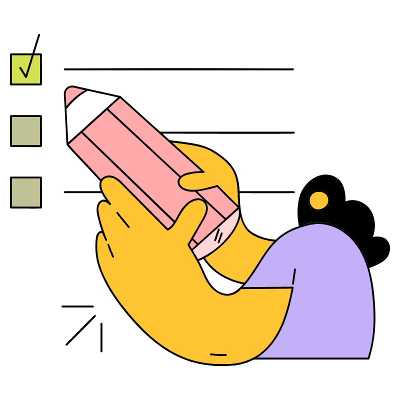 Post It To Do Notes Illustration from New York Set