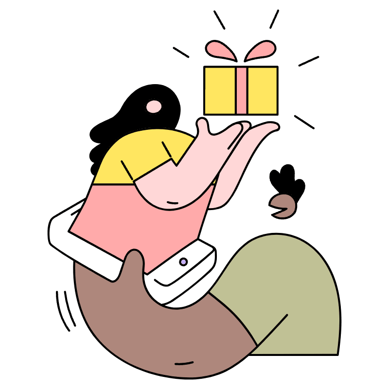 Online Gifting Illustration from New York Set