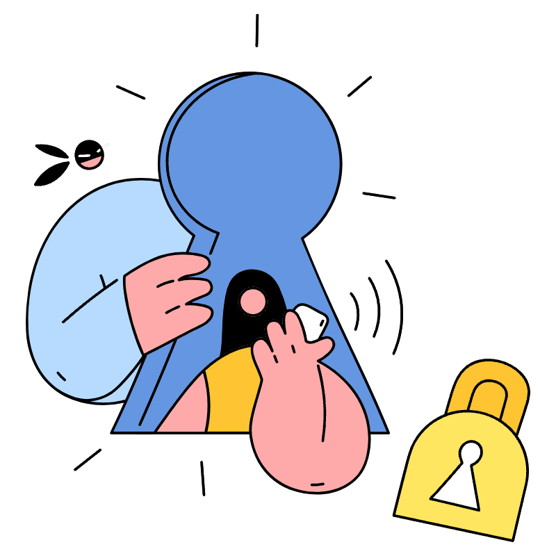 Protect Privacy Illustration from New York Set