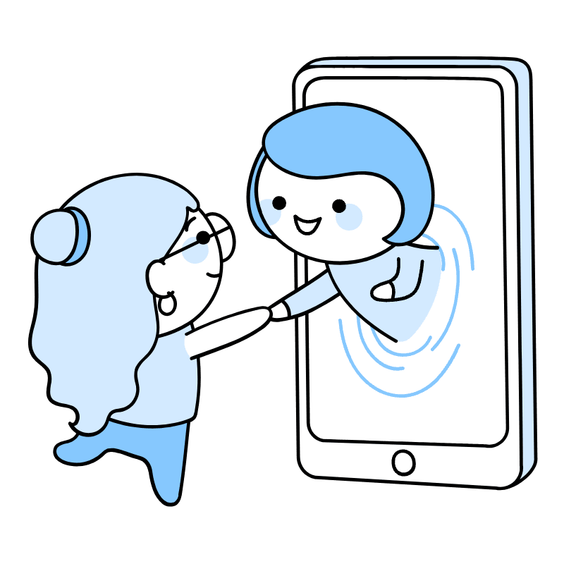 Facetime Meeting Illustration from Seoul Duotone Set