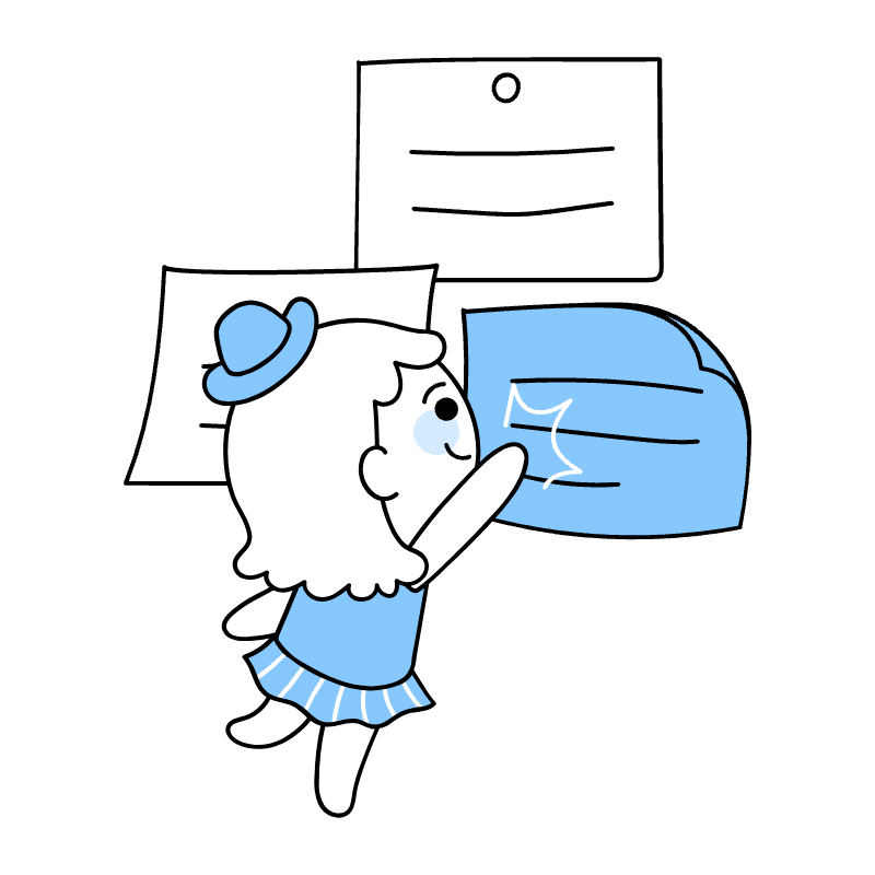 Post It Illustration from Seoul Duotone Set