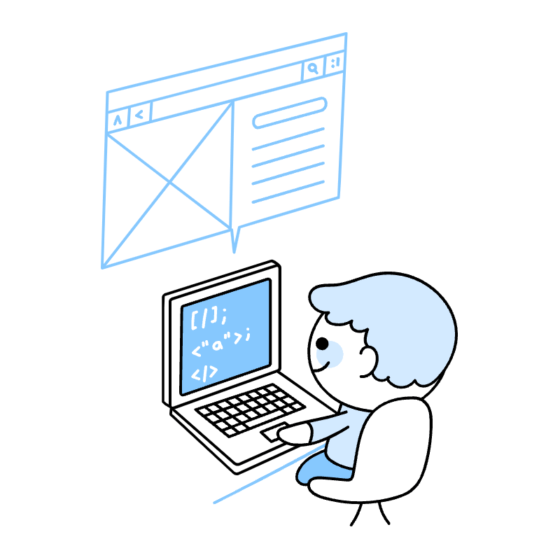 Coding A Website Illustration from Seoul Duotone Set