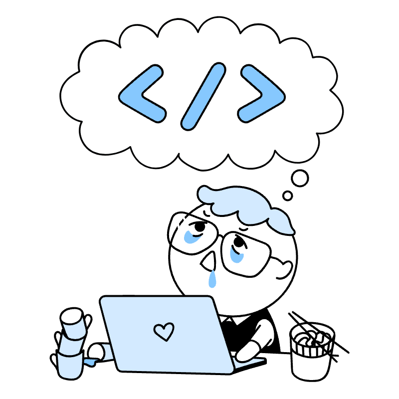 Coding Illustration from Seoul Duotone Set