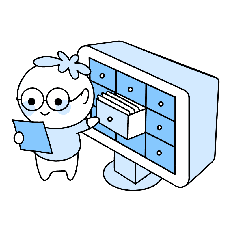Database Illustration from Seoul Duotone Set