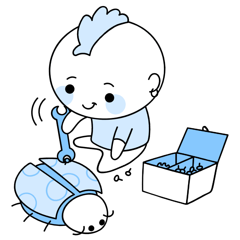 Fixing Bugs Illustration from Seoul Duotone Set