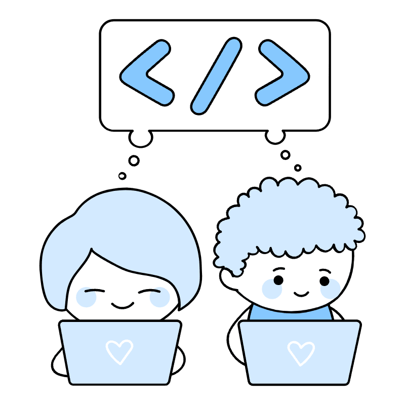 Team Coding Illustration from Seoul Duotone Set