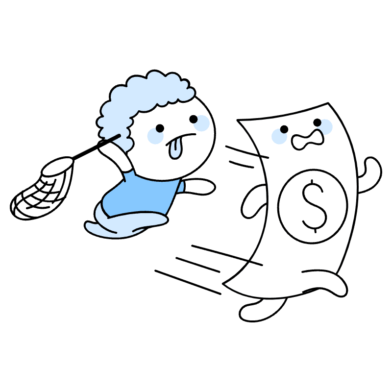 Chasing Money Illustration from Seoul Duotone Set