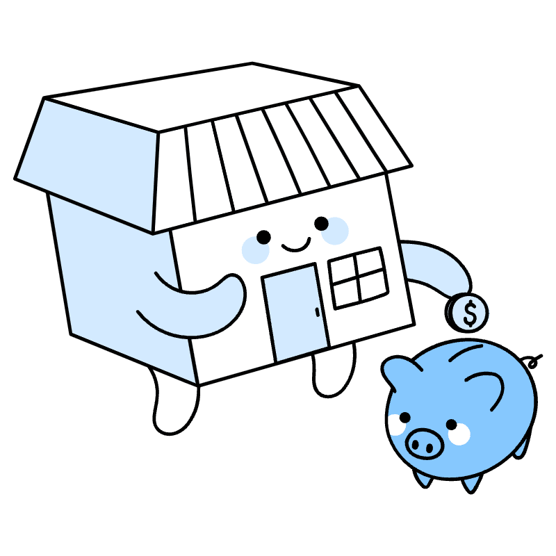 Personal Home Finance Illustration from Seoul Duotone Set