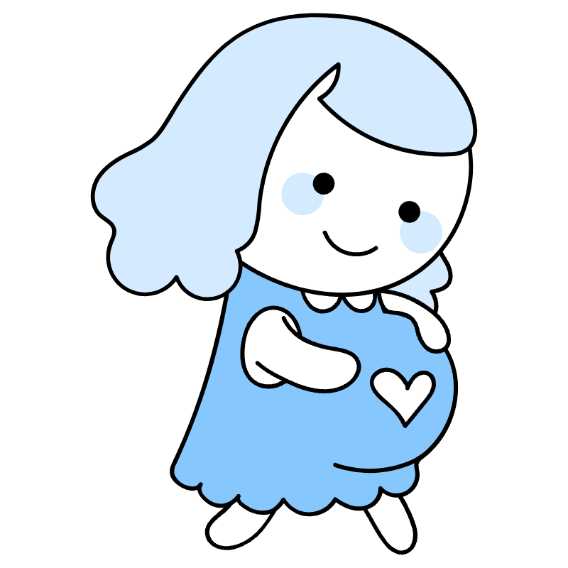 Pregnancy Illustration from Seoul Duotone Set