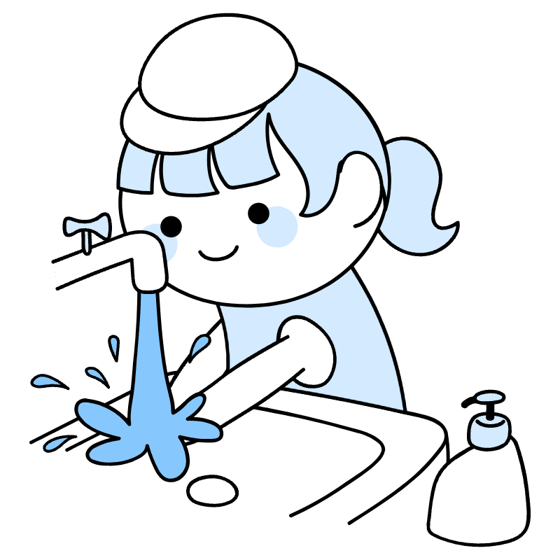 Wash Hands Illustration from Seoul Duotone Set