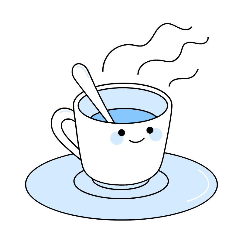 Coffee Tea Illustration from Seoul Duotone Set