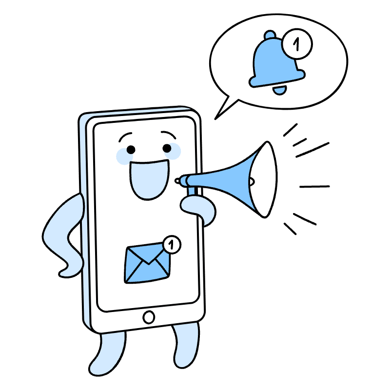 Recieve A Notification Illustration from Seoul Duotone Set