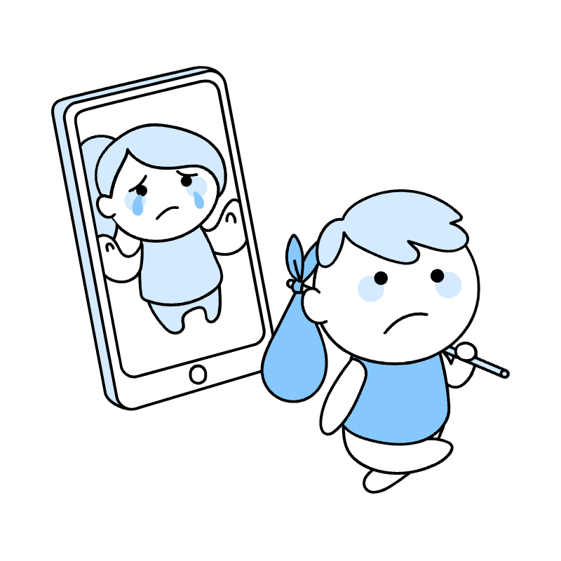 Sad To See You Go Illustration from Seoul Duotone Set