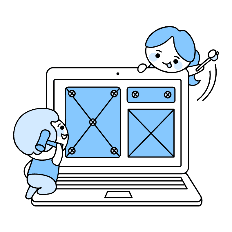 Site Builder Illustration from Seoul Duotone Set