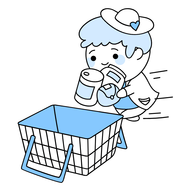 Add Products To Cart Illustration from Seoul Duotone Set